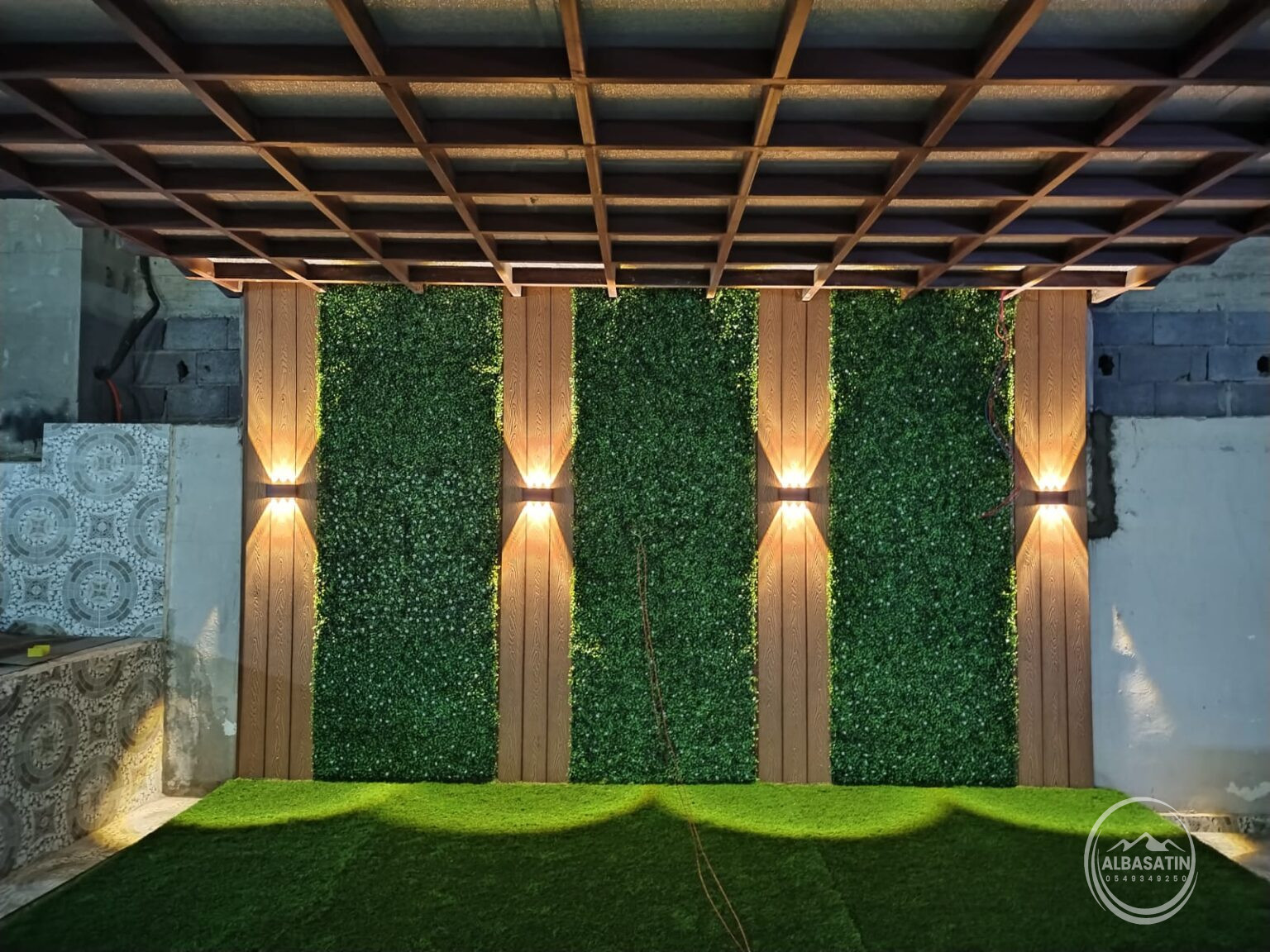 تركيب بديل الخشب الخارجي